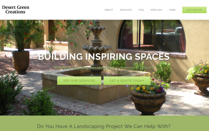 Desert Green Creations New Website